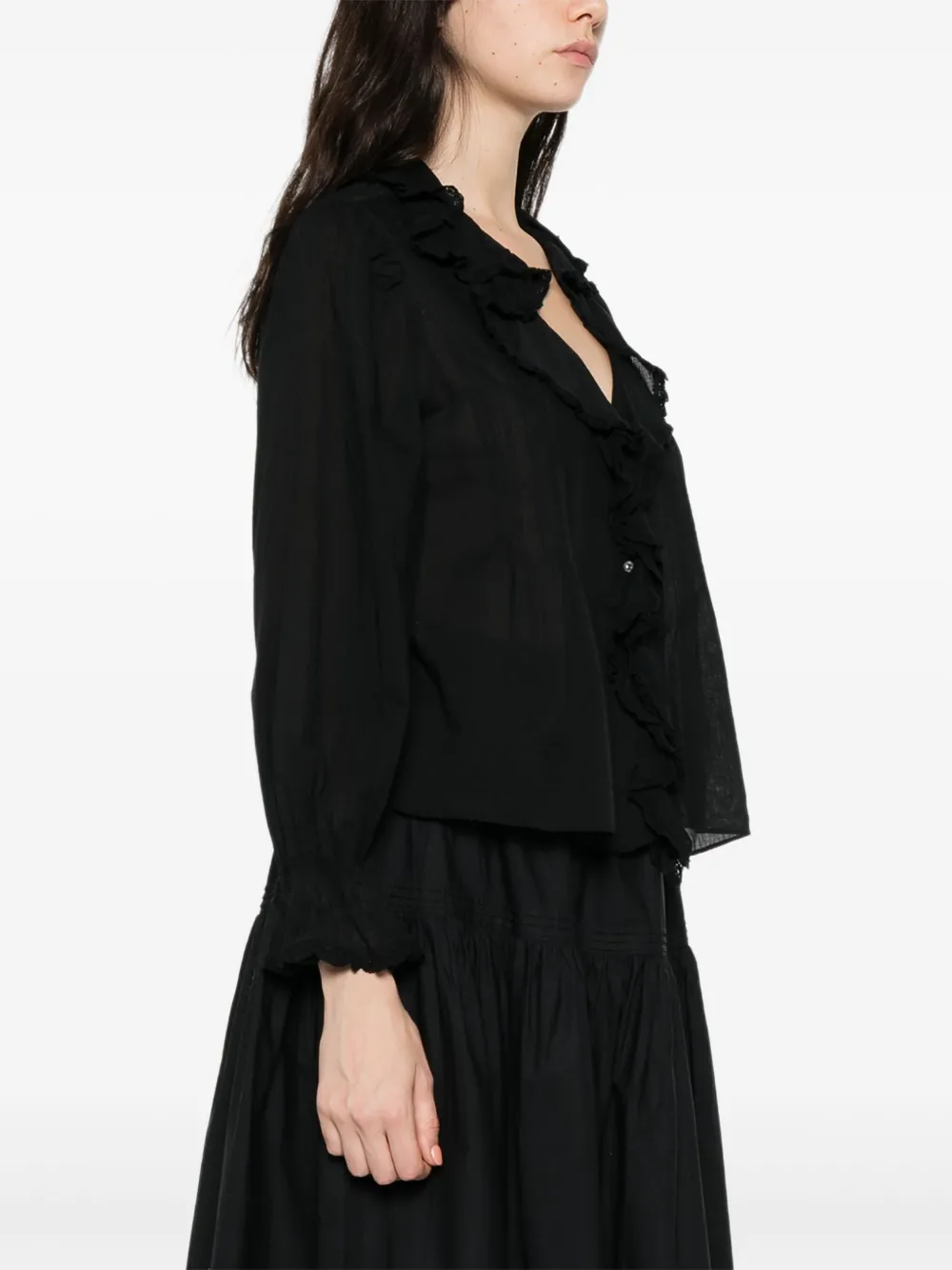  Dôen Hardy Long-sleeve Blouse - Black 