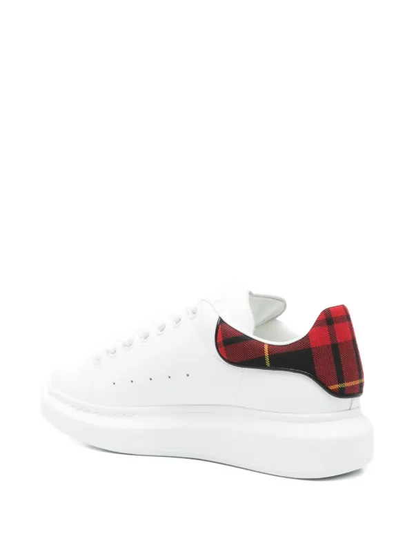 Alexander McQueen Tênis Oversized Com Cadarço e Detalhe Xadrez
