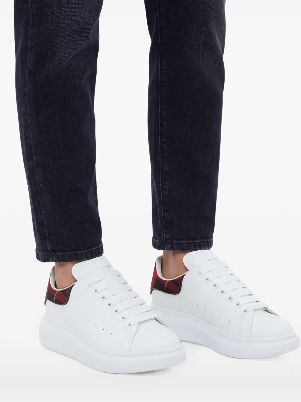 Alexander McQueen Sneakers met tartan ruit Wit