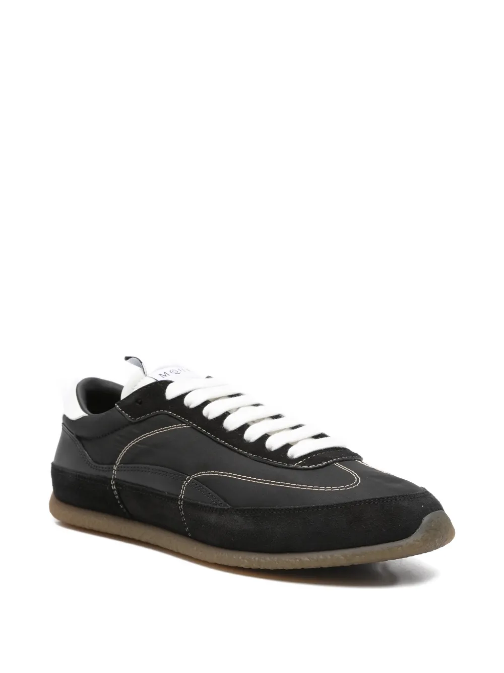 Alexander McQueen Sneakers met vlakken en stiksel Zwart