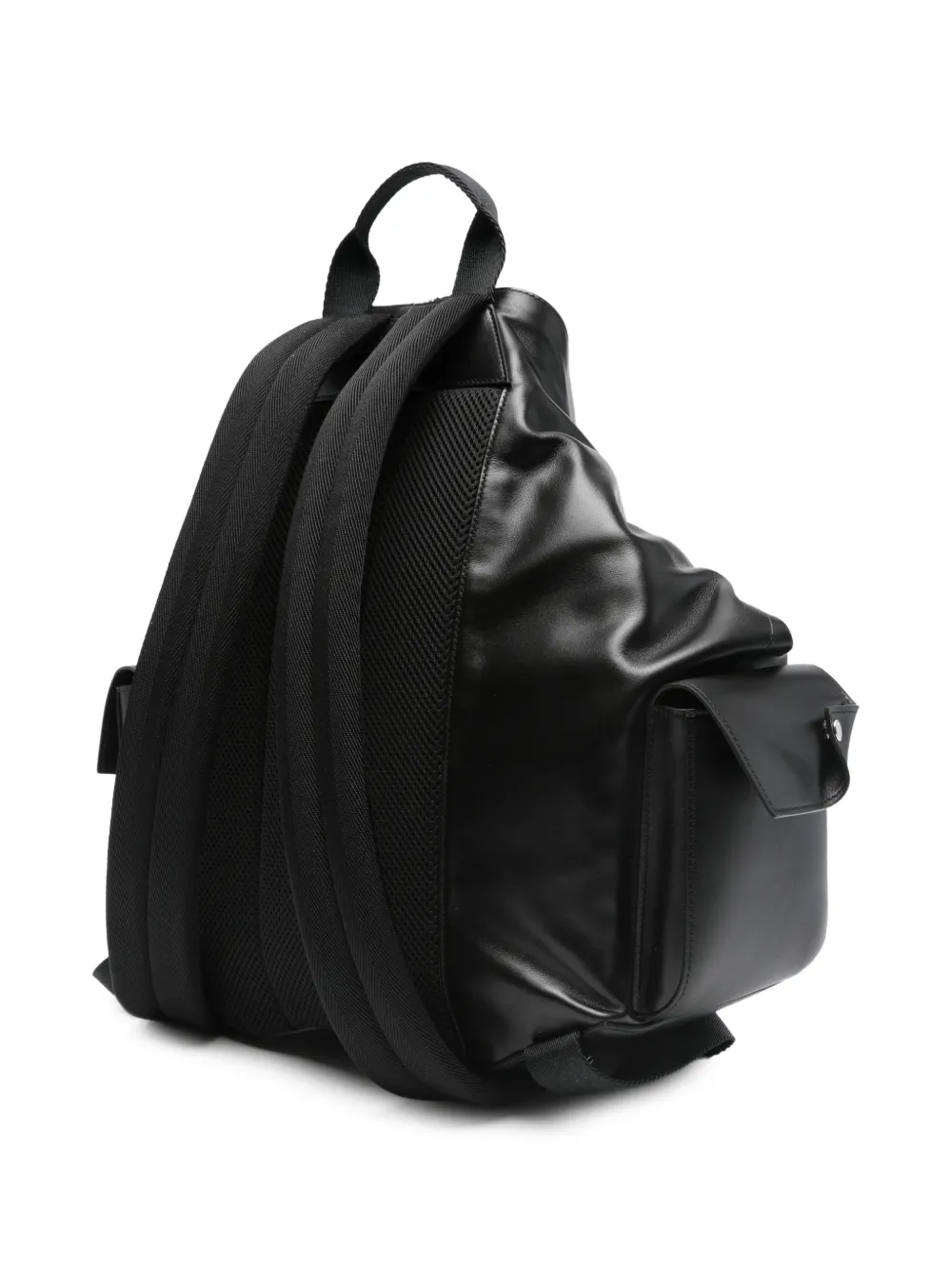  Alexander Mcqueen Manta Leather Backpack - Black 