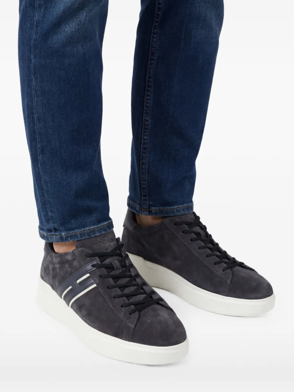 Hogan H580 suède sneakers Blauw