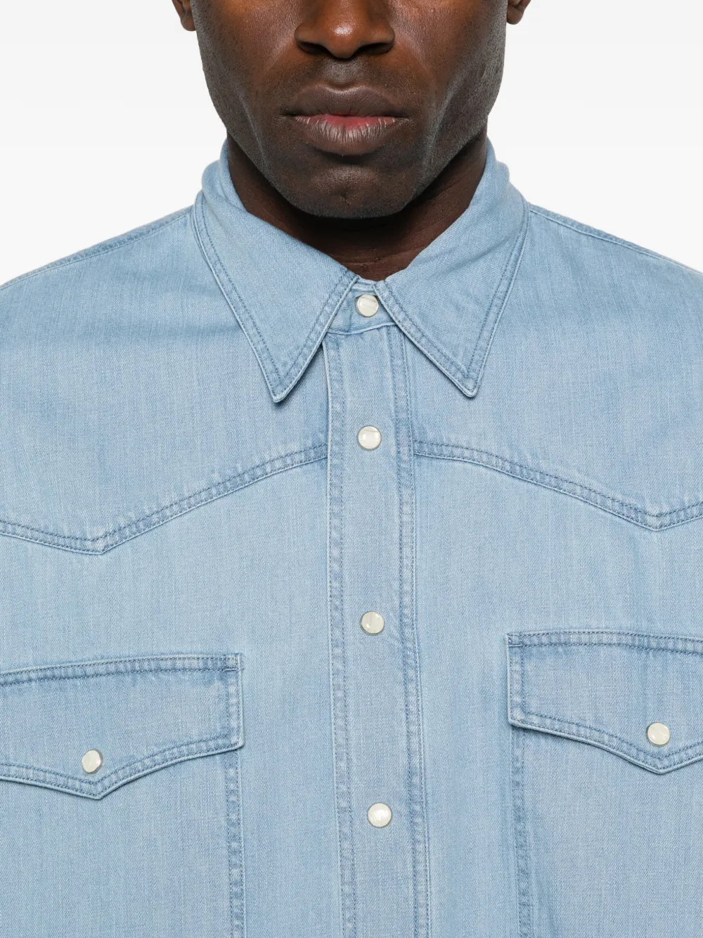 Studio Nicholson Texana denim overhemd Blauw