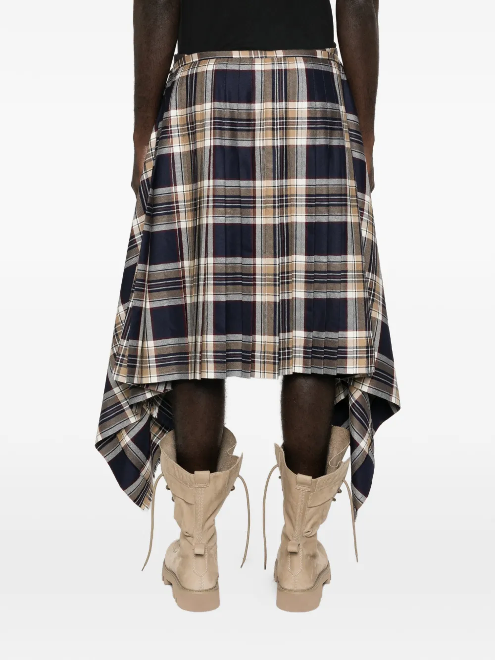 Alexander McQueen Rok met tartan-ruit Blauw