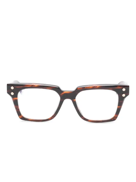 Balmain Eyewear Tempo square textured glasses