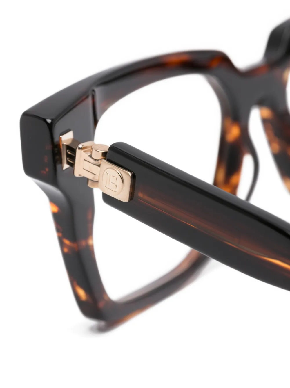 Balmain Eyewear Tempo bril met vierkant montuur Bruin