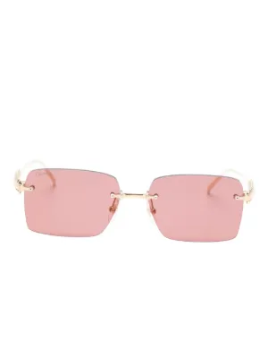 Cartier Eyewear リムレス サングラス | ゴールドトーン | FARFETCH JP