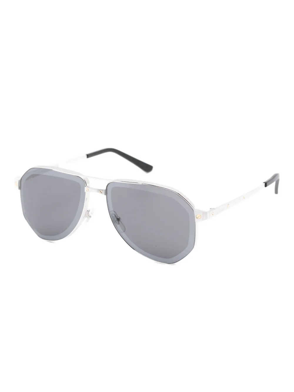 Cartier Eyewear Santos de Cartier sunglasses - Zilver