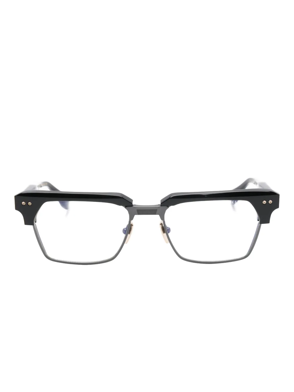 Dita Eyewear Occhiali Statesman Sevan con montatura parziale - Nero