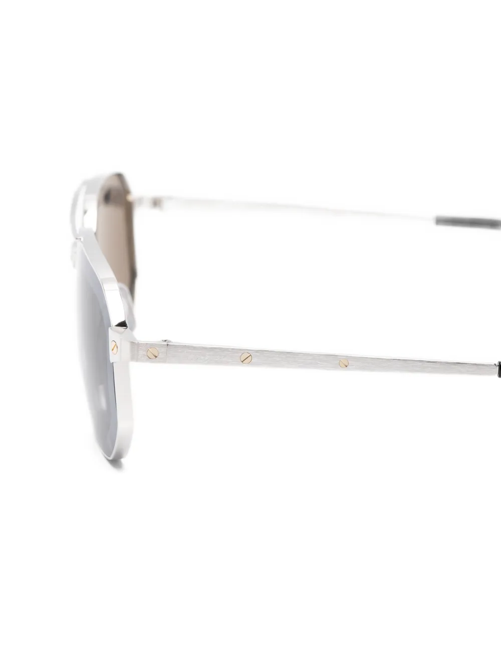 Cartier Eyewear Zonnebril met piloten montuur Zilver