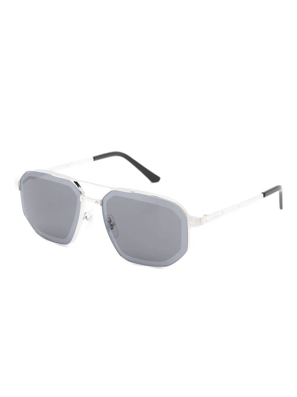 Cartier Eyewear pilot-frame sunglasses - Zilver