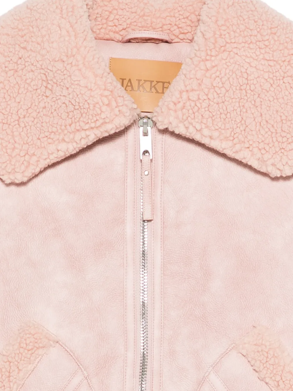  Jakke Sherpa Collar Jacket - Pink 