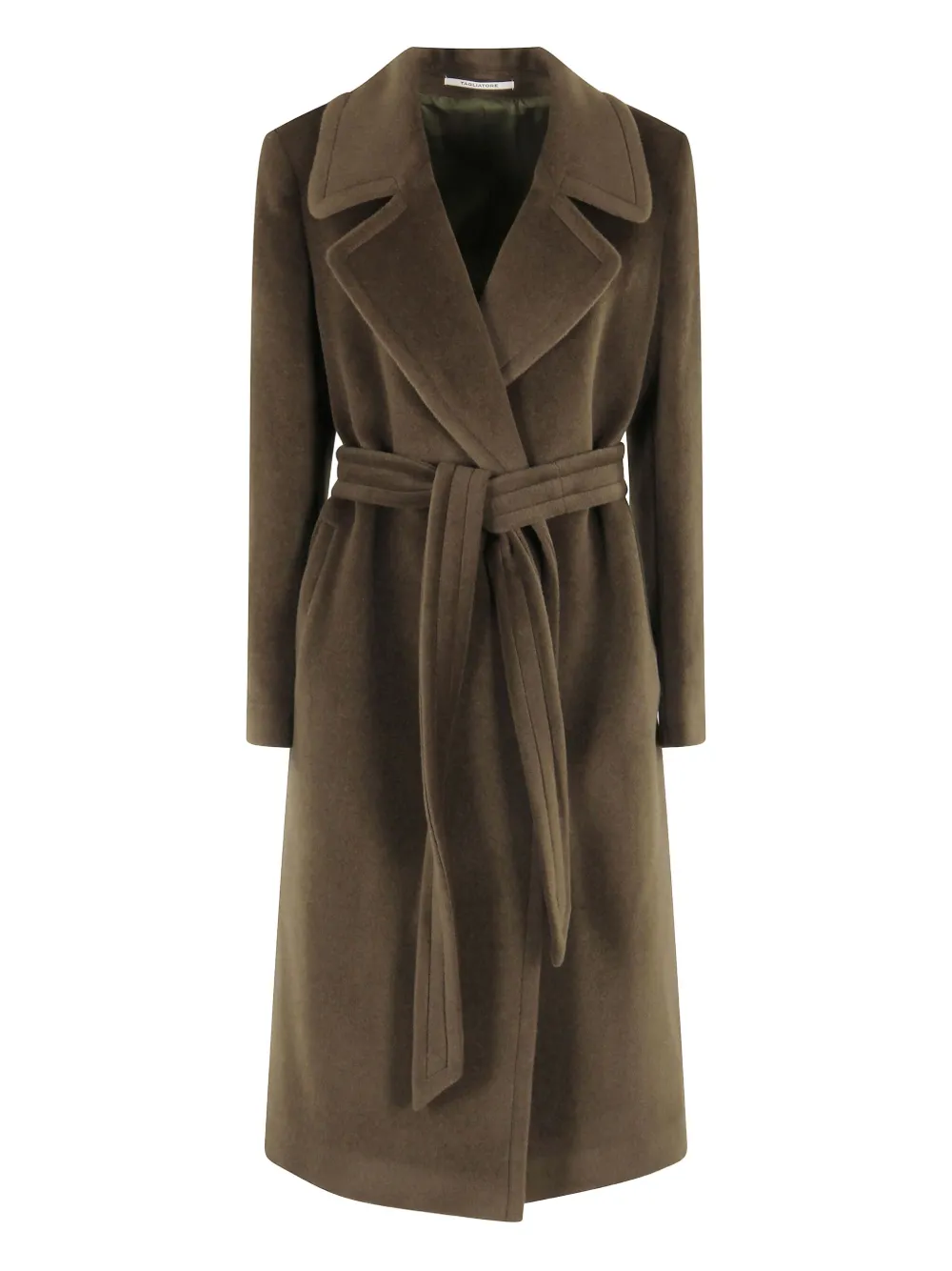 Tagliatore Jas met gestrikte taille Groen