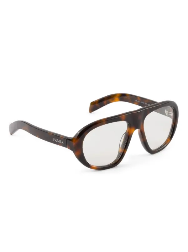 Prada Eyewear パイロット サングラス | ブラウン | FARFETCH JP