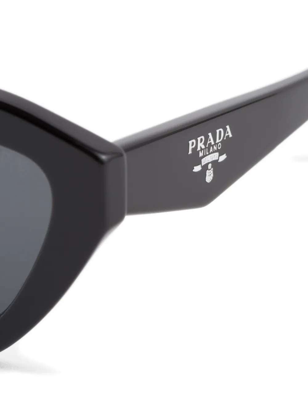 Prada Eyewear Zonnebril met cat-eye montuur Zwart