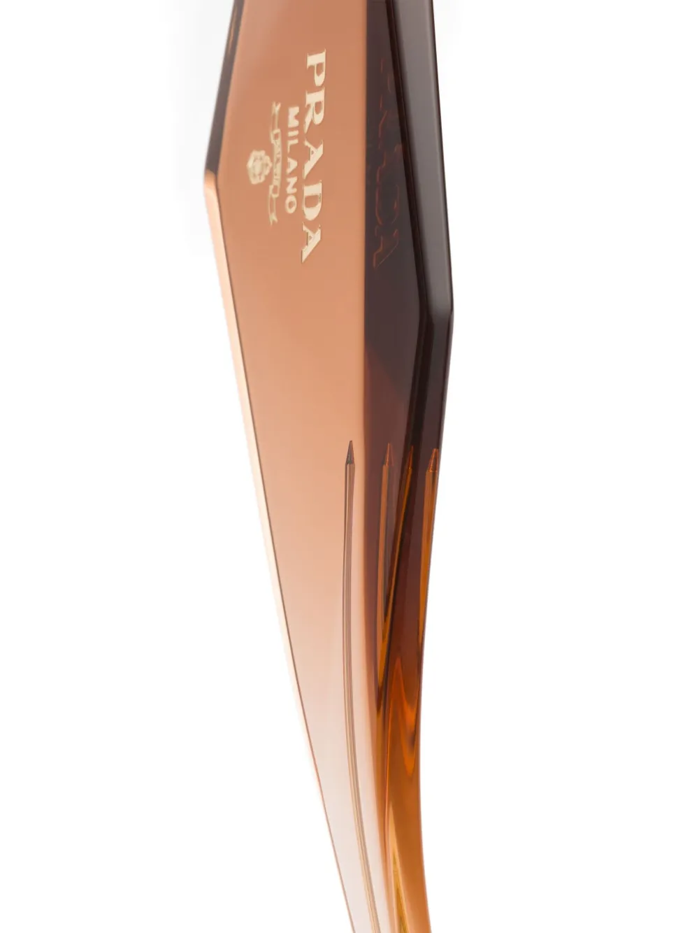 Prada Eyewear Zonnebril met rechthoekig montuur Bruin