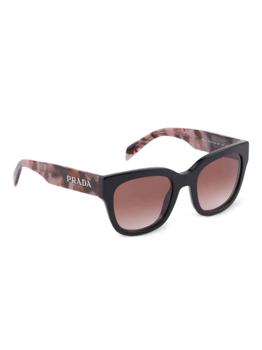 Prada Eyewear Zonnebril met vierkant montuur - Zwart