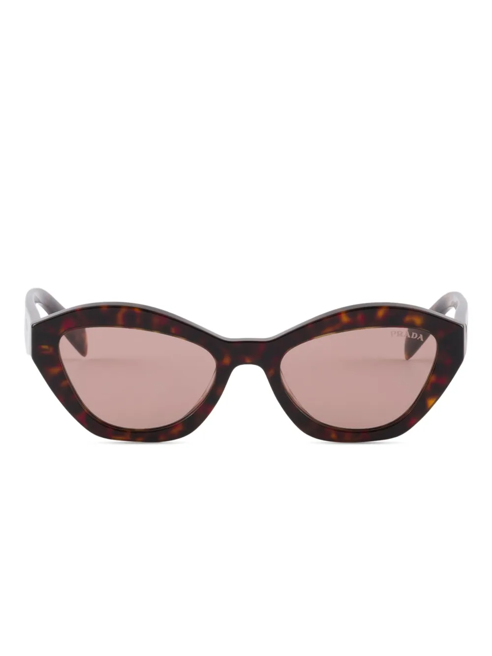 Prada Eyewear Occhiali da sole con logo - Marrone