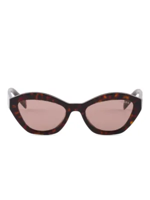Prada トータスシェル パイロットサングラス | ブラウン | FARFETCH JP
