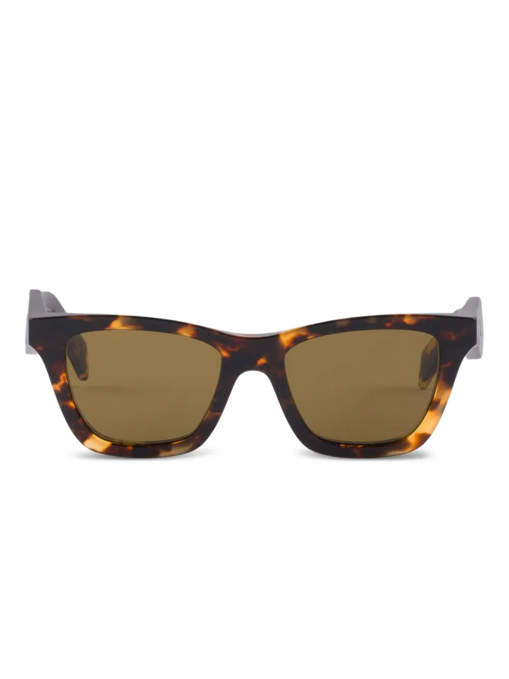 Prada Eyewear Occhiali da sole squadrati con logo - Marrone