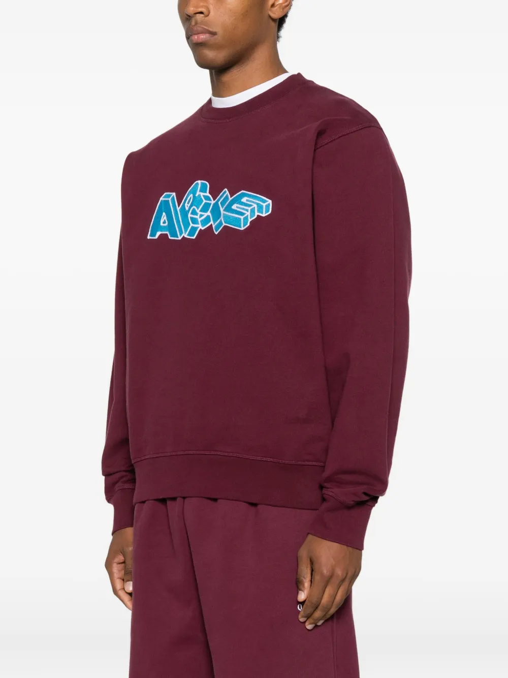 Arte Antwerp Sweater met geborduurd logo Rood