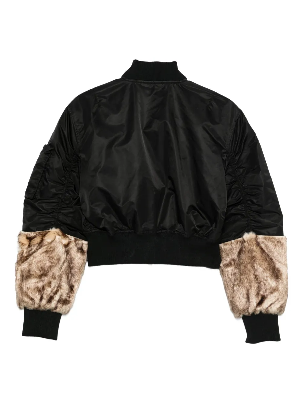 Jakke Jenki faux-fur trim bomber jacket | Varsity Jackets | Image 2