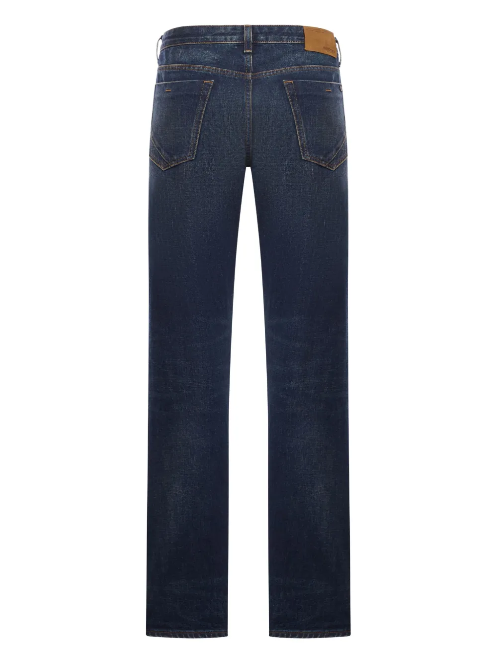 Incotex button-fastening cotton jeans - Blauw