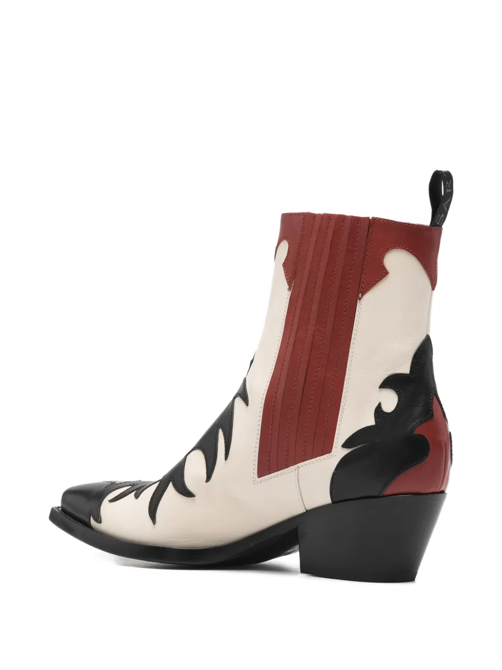 Sartore Laarzen met vlakken Wit