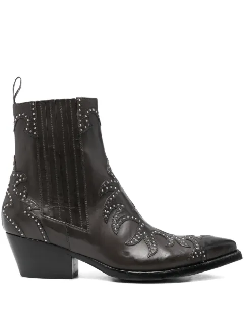Sartore studded ponted-toe boots