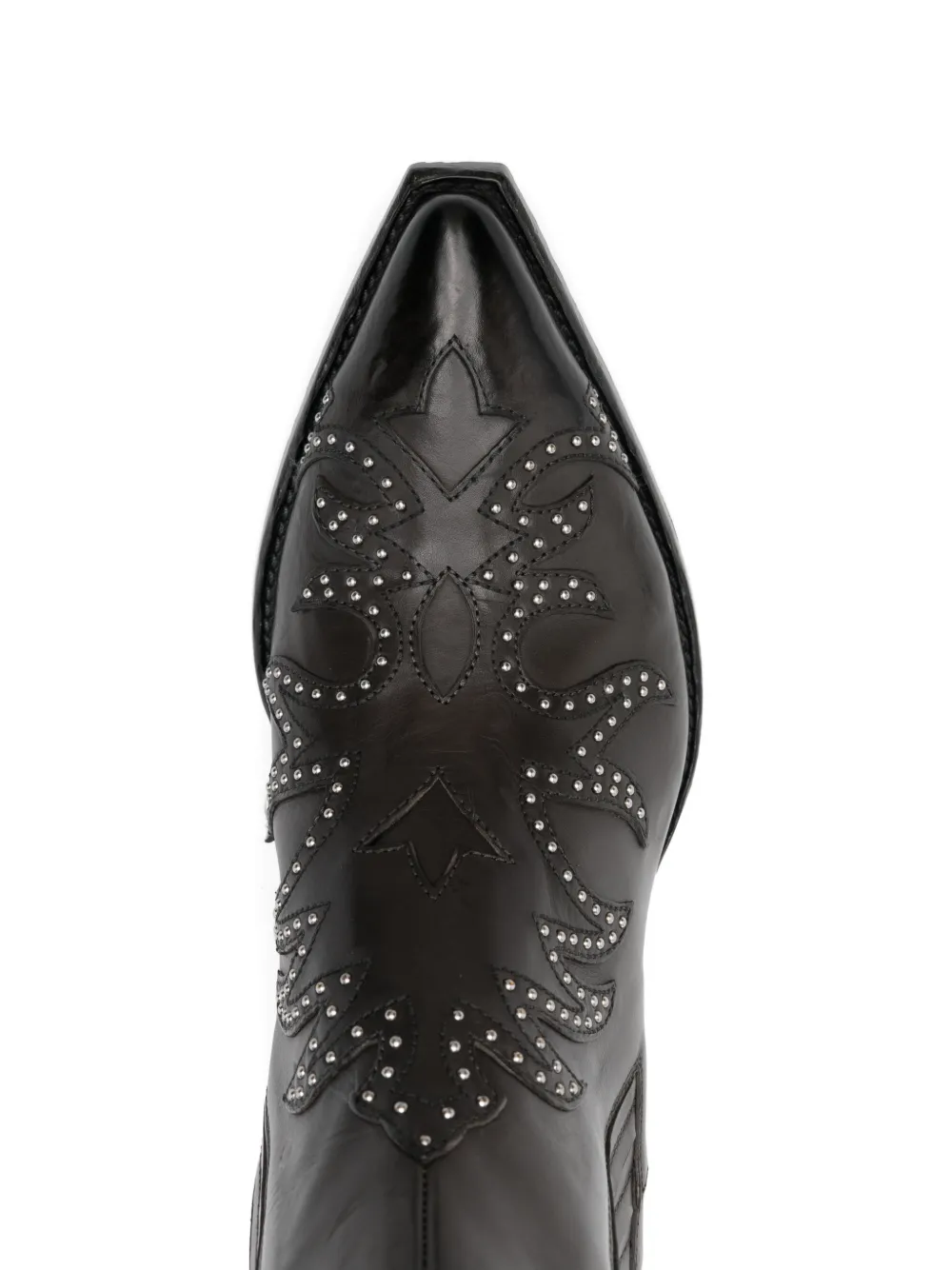 Sartore Laarzen met puntige neus en studs Grijs