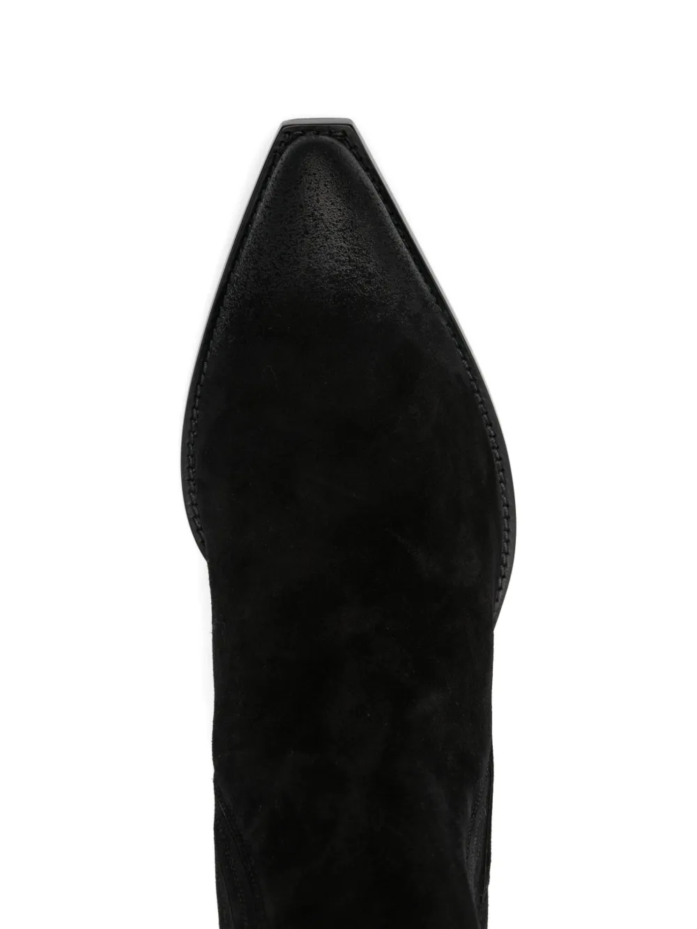 Sartore Enkellaarzen met puntige neus Zwart