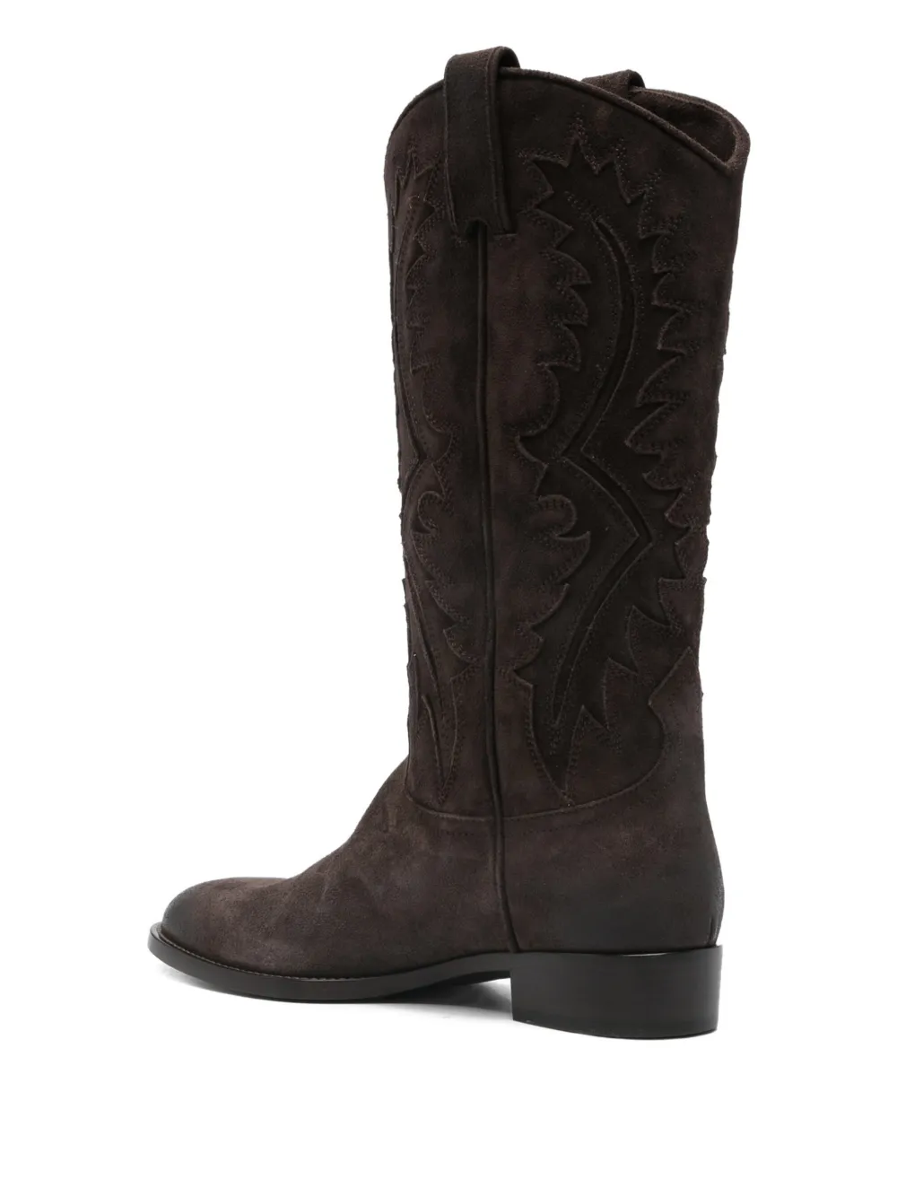 Sartore Suède laarzen met applicatie Bruin