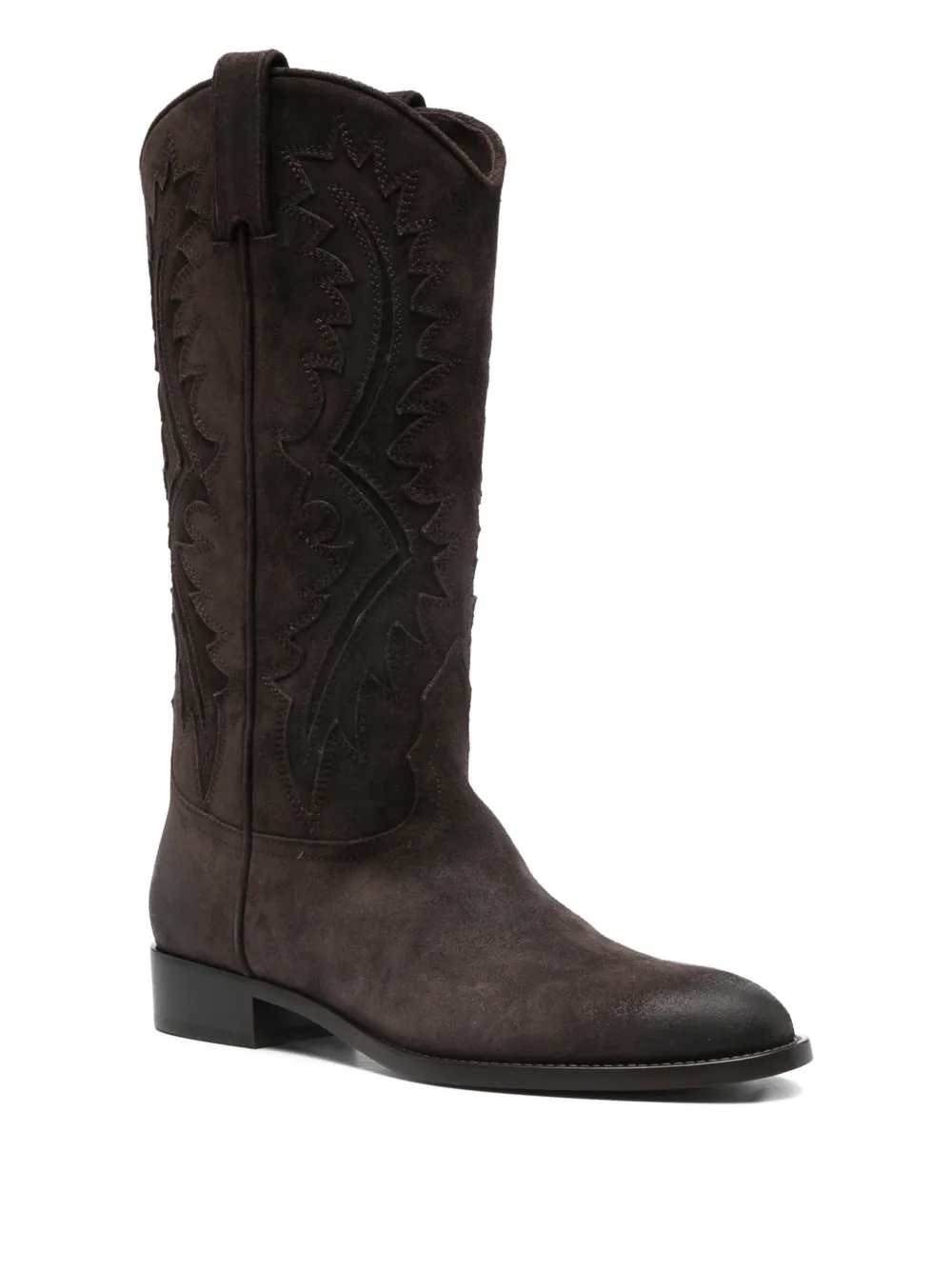 Sartore Suède laarzen met applicatie Bruin