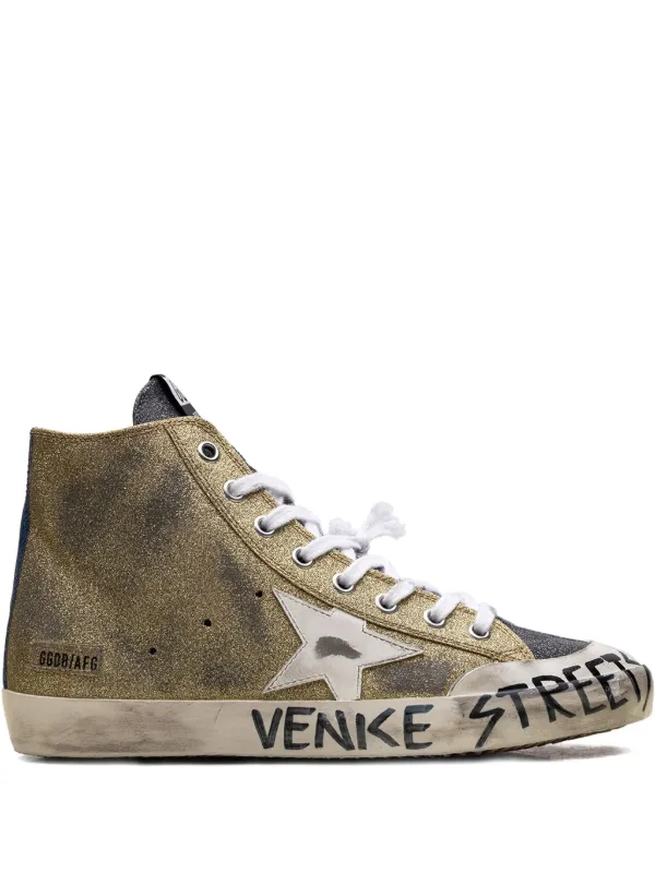 Golden Goose Francy LAB Sneakers in Gold