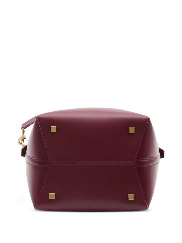 Saint Laurent Le 37 cassandre-hook Leather Bucket Bag | Red | FARFETCH