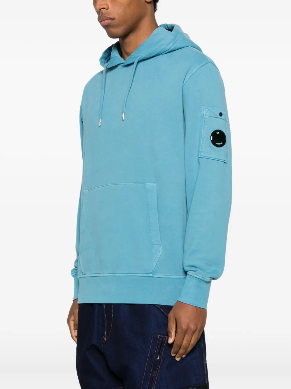 C.P. Company Hoodie met Lens-detail Blauw