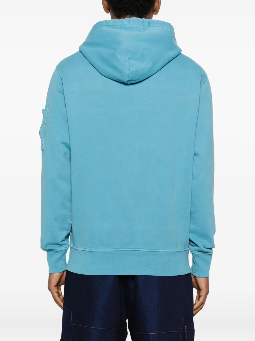 C.P. Company Hoodie met Lens-detail Blauw