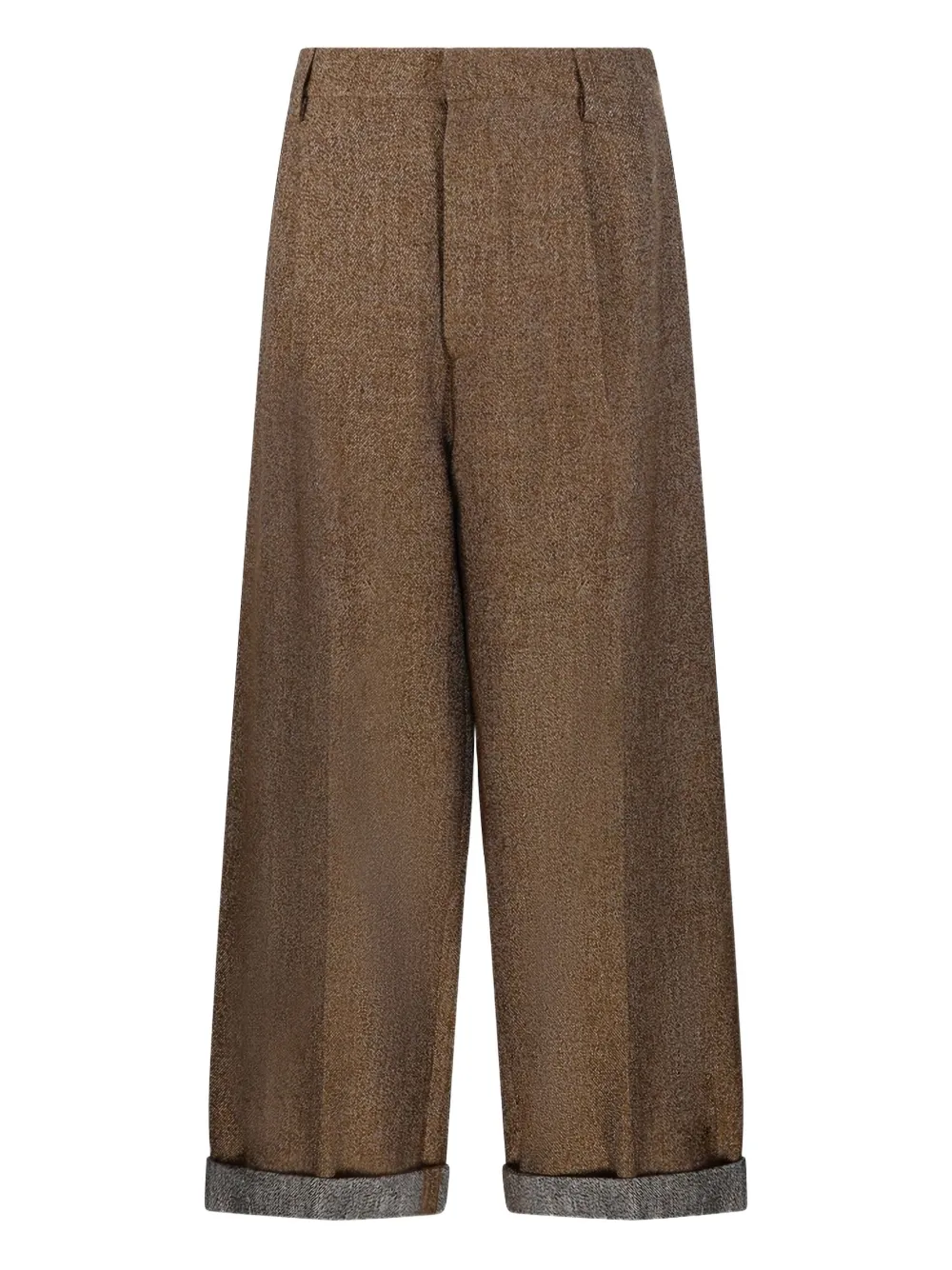 DARKPARK Danielle cuffed trousers | Brown | Image 1