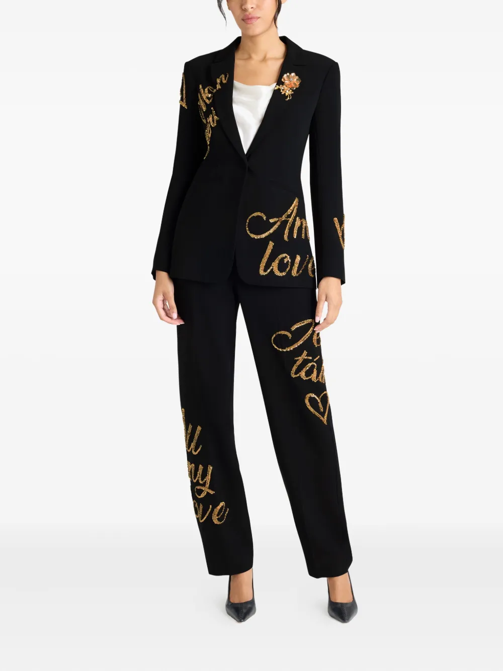 Cinq À Sept Karlie Loveletter Blazer In Black