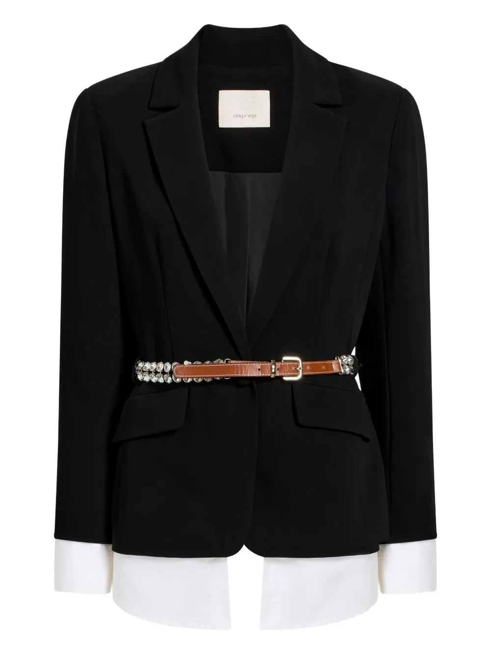 Cinq A Sept Vittoria belted blazer | Black | Image 1