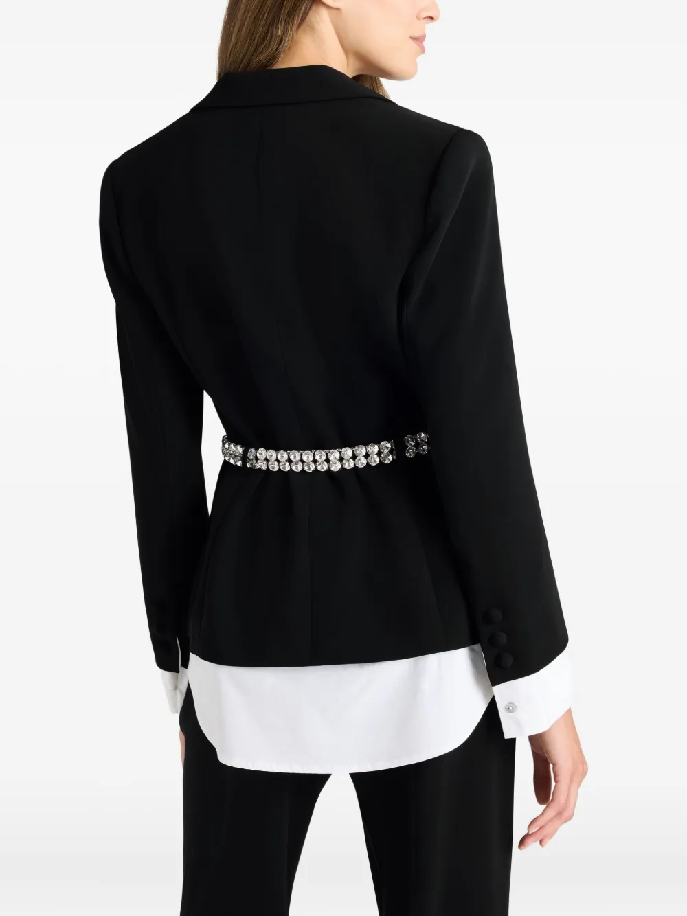 Cinq A Sept Vittoria blazer met ceintuur Zwart