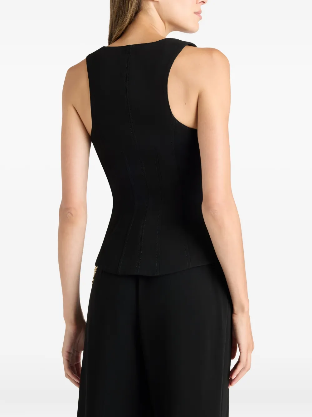 Cinq À Sept Aliana Embellishment Vest In Black