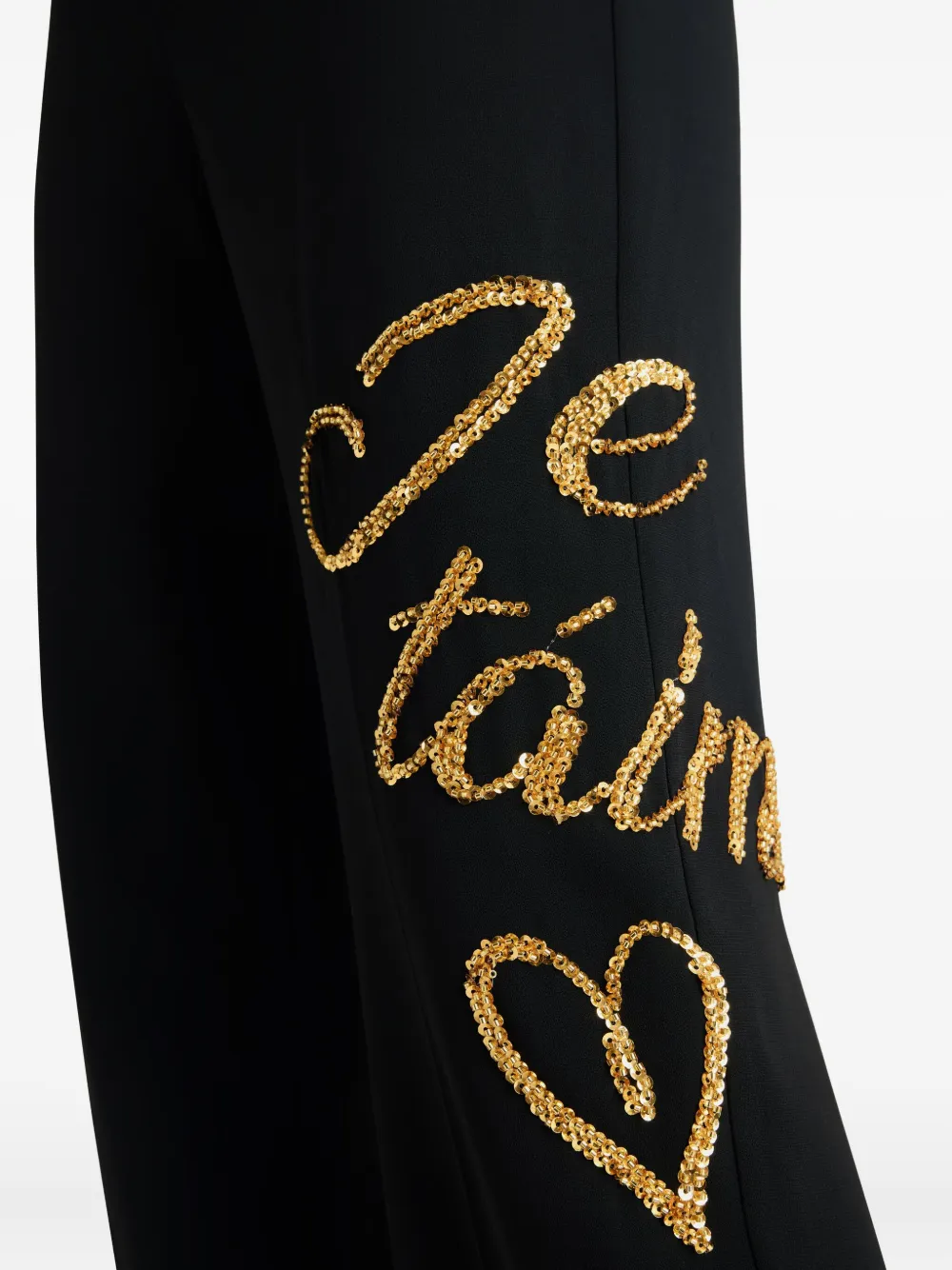 Cinq A Sept Collins fluwelen broek Zwart