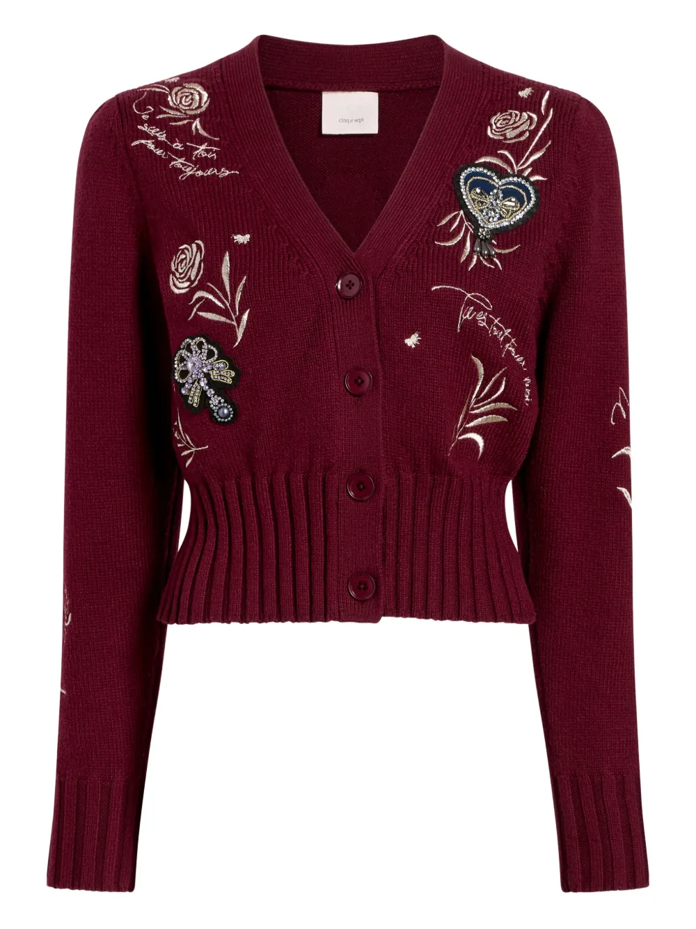 Cinq A Sept Cardigan Morgan - Rosso