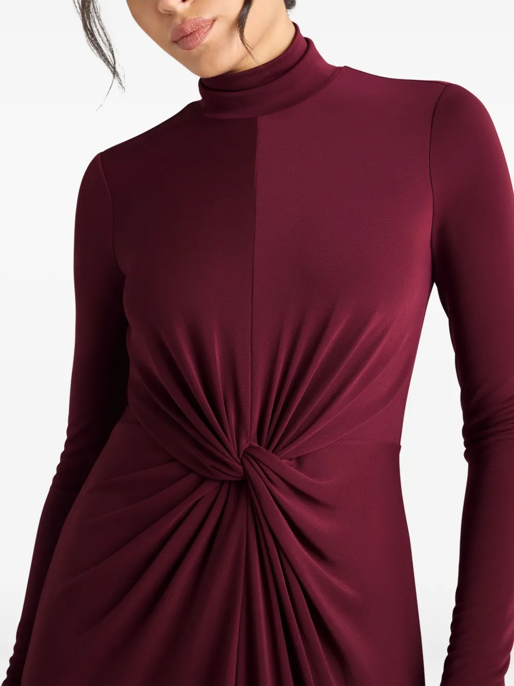 Cinq A Sept Tovianna midi-jurk met geknoopt detail Rood