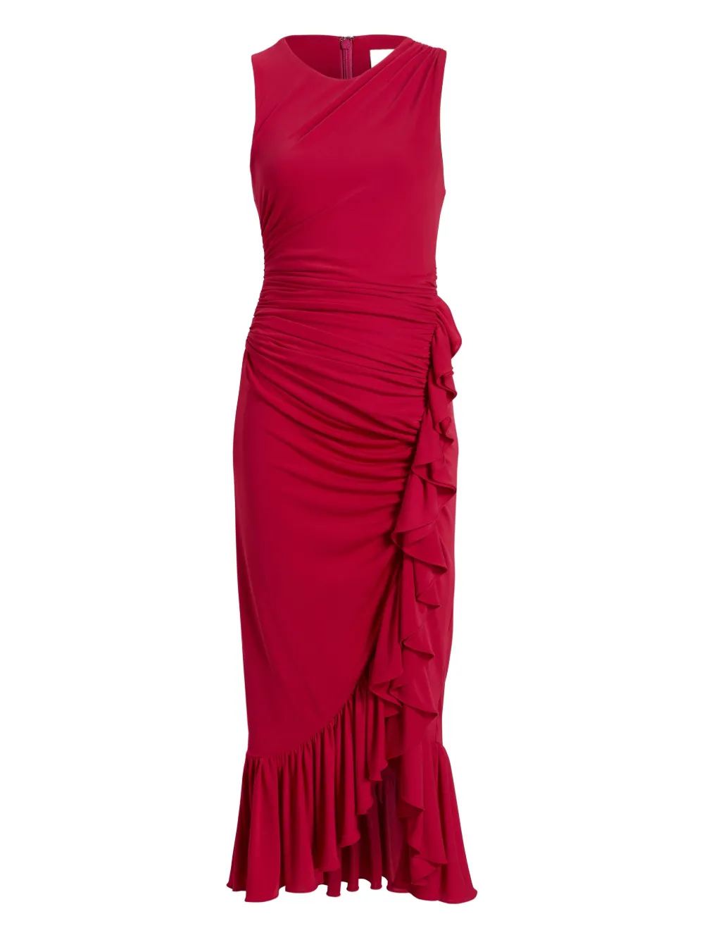 Cinq A Sept Fatima ruffled midi dress | Red | Image 1