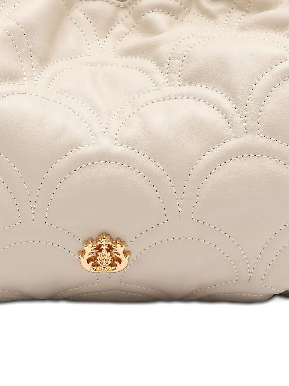 &isla Sirena Cocoon Scalloped Chain Shoulder Bag In Neutral