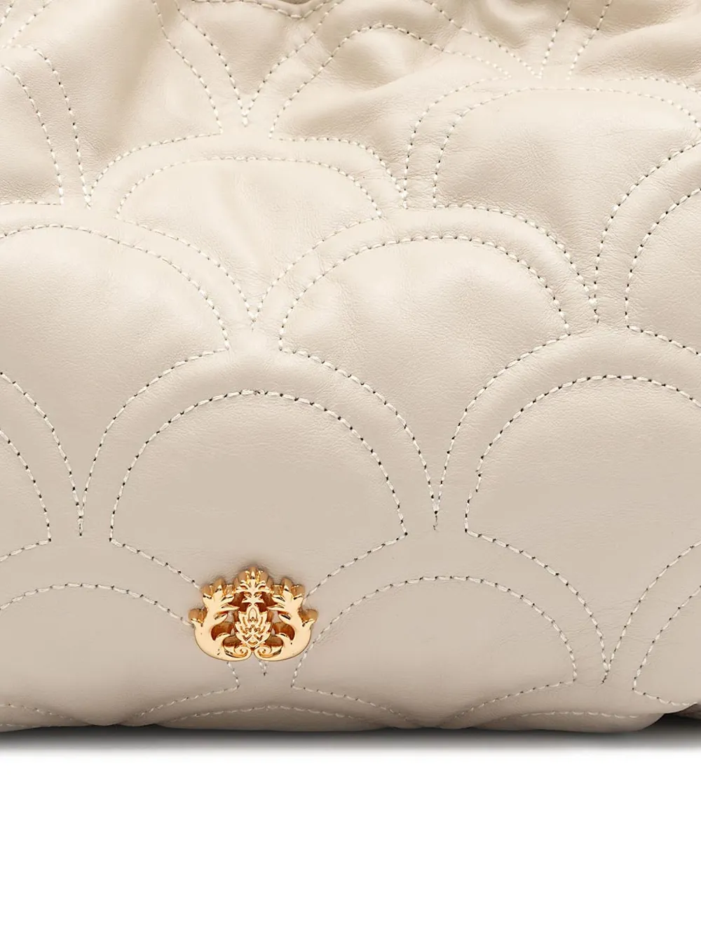 Isla Sirena Cocoon schoudertas met gewelfde ketting Beige