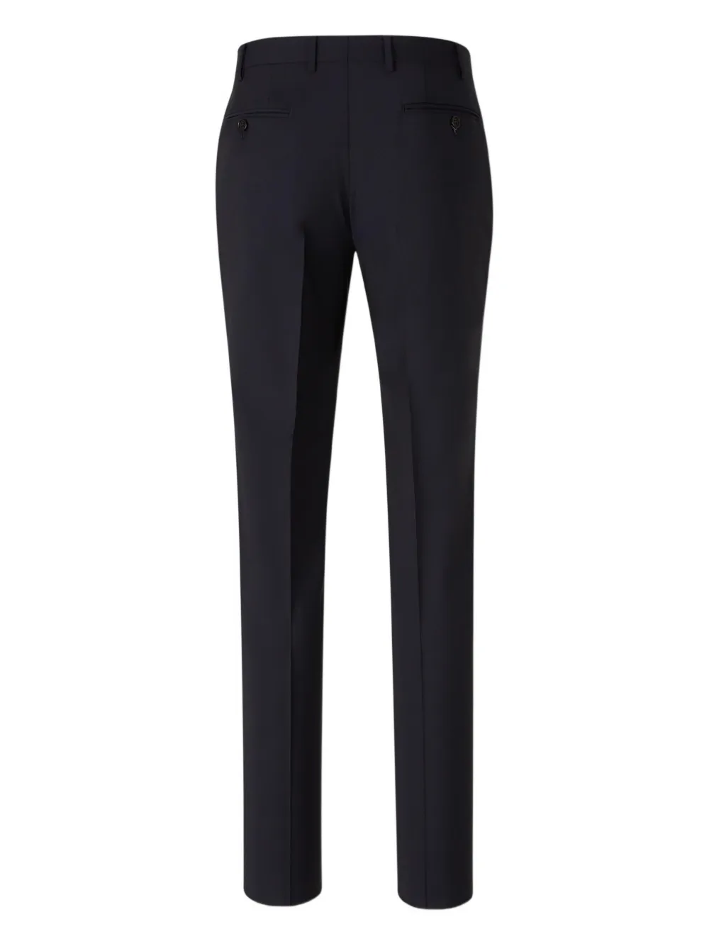 Canali Peak-lapel Double-breasted Suit In Blue