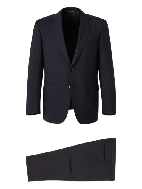 Canali peak-lapel double-breasted suit